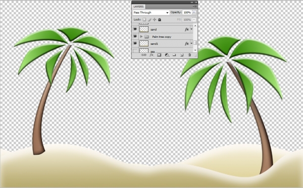 Creation of Tropical Christmas: Step 5